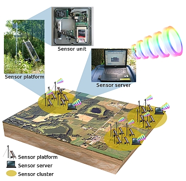 High-level view of the sensor network